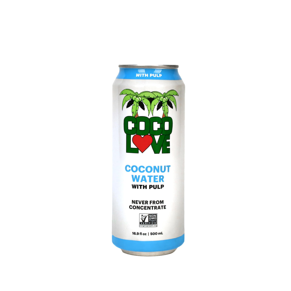 Coco Love coconut water with pulp being poured for natural hydration and tropical flavor.