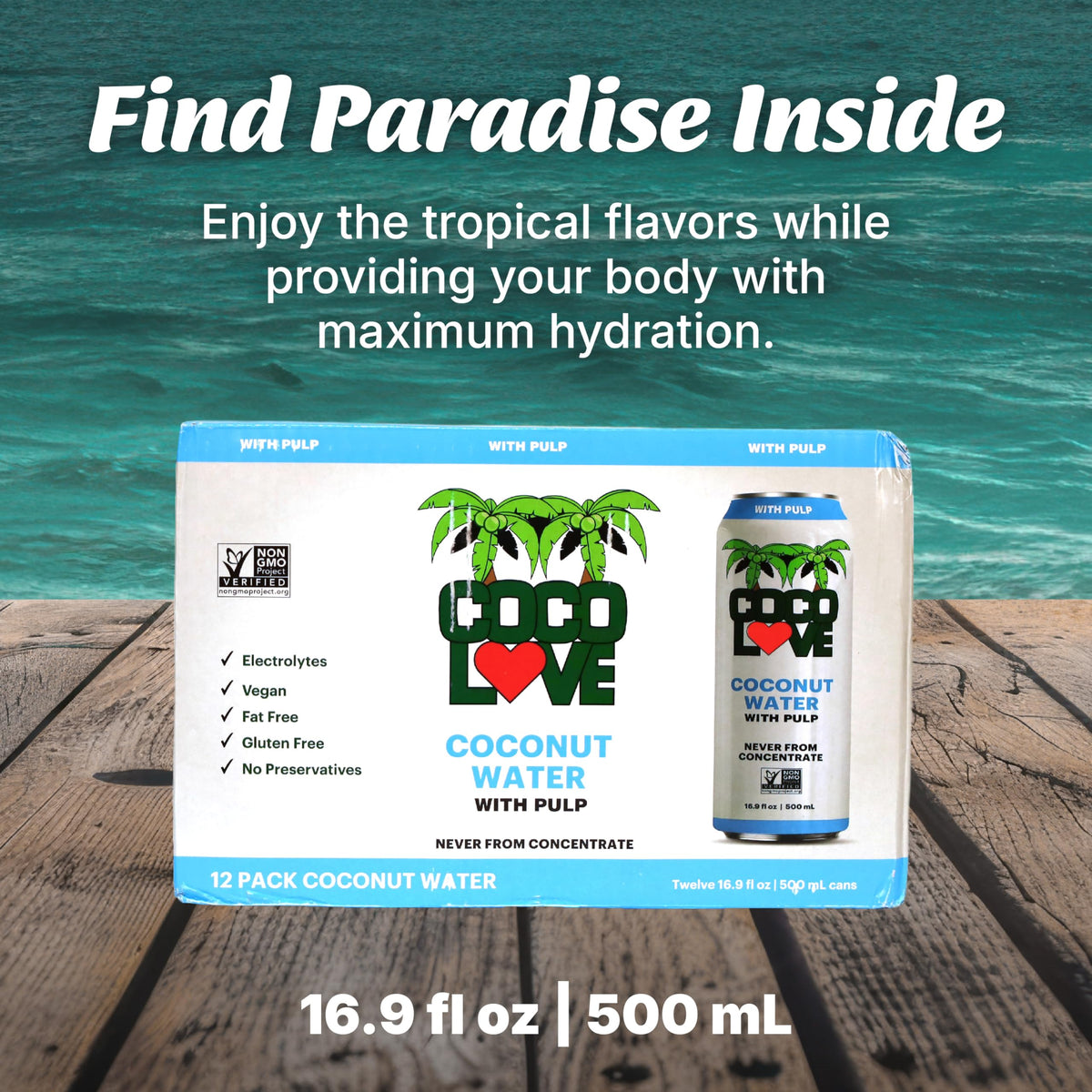 Coco Love packaging aluminum can emphasizes sustainable upcycling and responsible packaging.