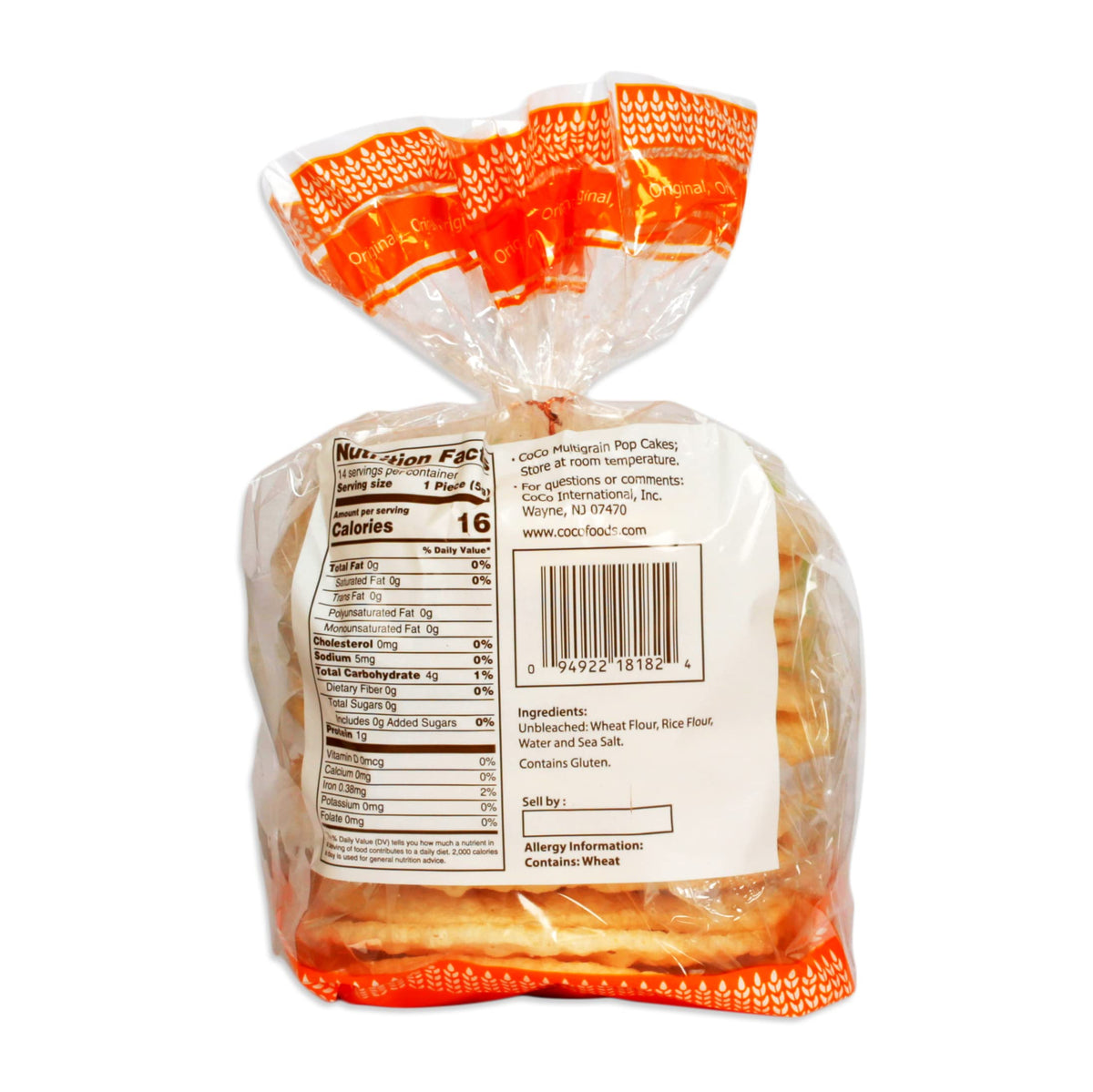 Open-faced sandwich idea using COCO POP SNAX Coco Lite original rice cakes