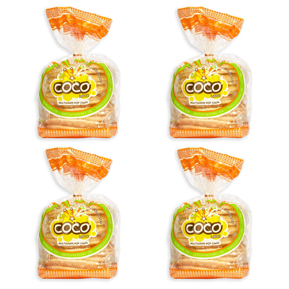 COCO POP SNAX Coco Lite original popped rice cakes in bag, light and airy crunch
