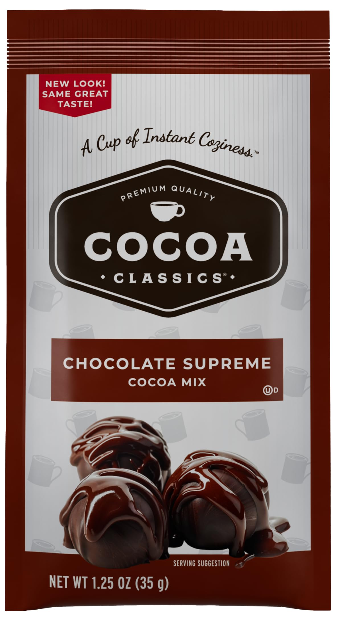 COCOA CLASSICS 1.25oz packets ready for quick hot water cocoa
