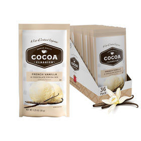 COCOA CLASSICS French Vanilla packet for quick, creamy hot cocoa.
