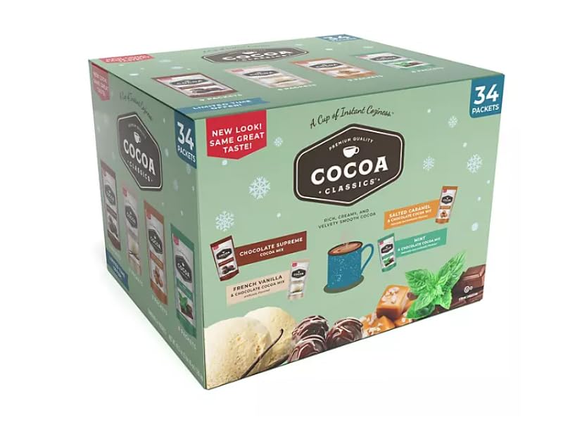 Cocoa Classics gift-ready packaging, perfect for a thoughtful cocoa gift.
