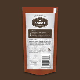 Gluten-free and kosher dairy certified Cocoa Classics packaging
