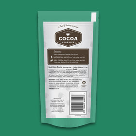 Cocoa Classics packaging showing gluten-free and kosher dairy certification.