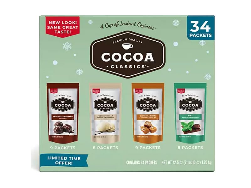 Cocoa Classics mug showcasing rich hot cocoa ready to sip.