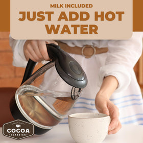 COCOA CLASSICS no artificial colors label emphasizes clean ingredients