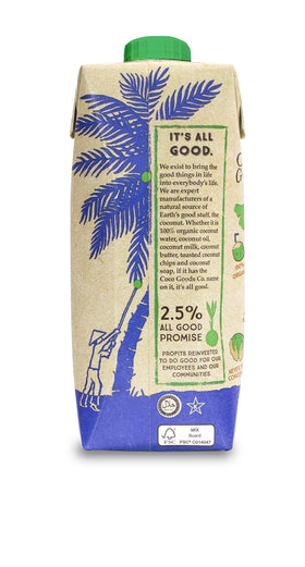 COCOGOODSCO single-origin coconut water bottle showcases Ben Tre sourcing and clean flavor.