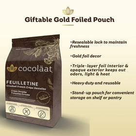 Cocolaat Feuilletine gold-gift-packaging adds premium gifting appeal.