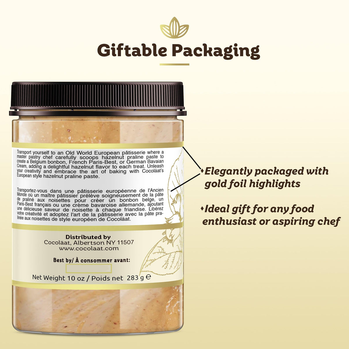 Cocolaat hazelnut praline paste ingredients list