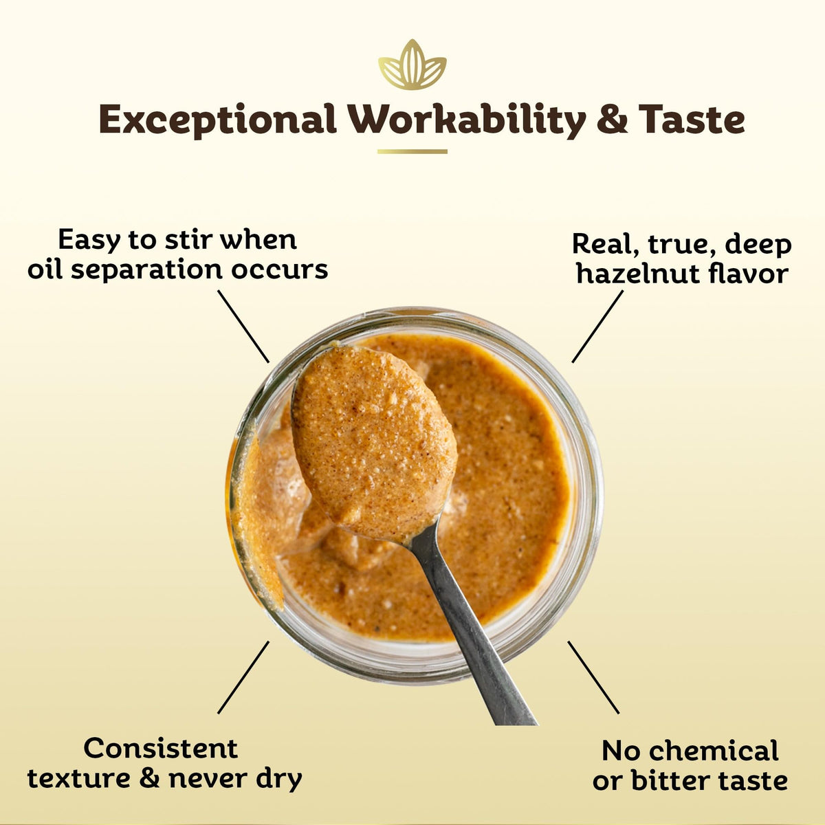 Cocolaat hazelnut praline paste used as pastry filling
