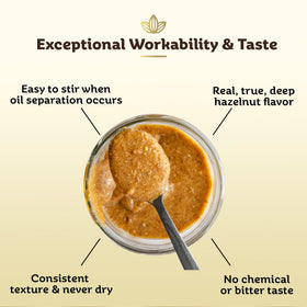 Cocolaat hazelnut praline paste used as pastry filling