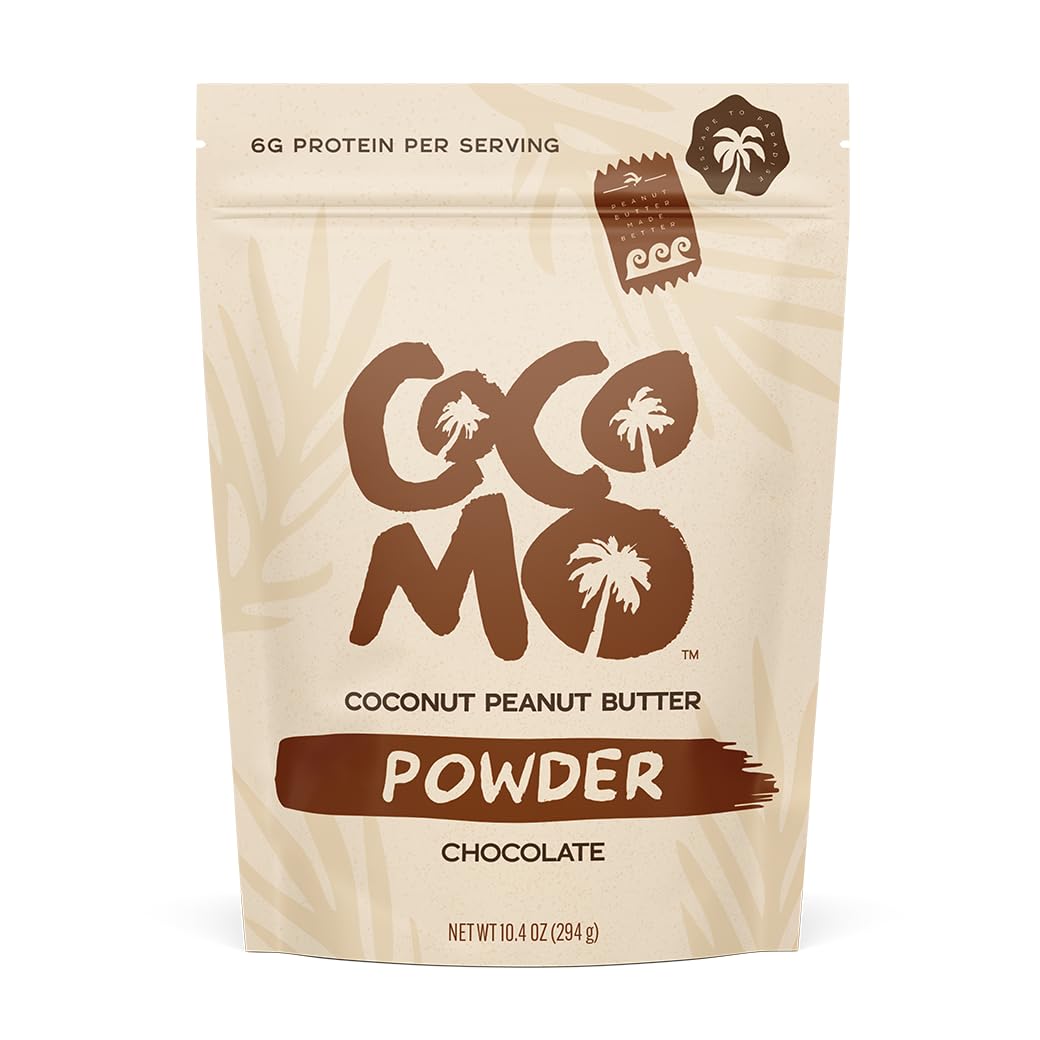 COCOMO Coconut Peanut Butter Powder boosts shakes and toppings