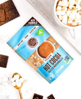 Coconut Cloud ingredients show dried coconut milk and cocoa powder for richness.
