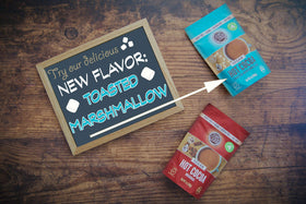 Coconut Cloud just-add-water cup showing quick, dairy-free beverage.