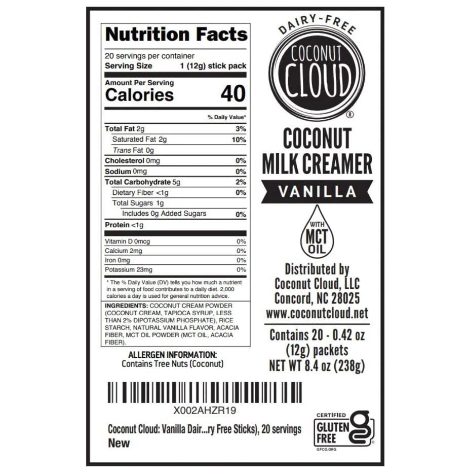 Coconut Cloud creamer with MCT oil for a smoother morning brew
