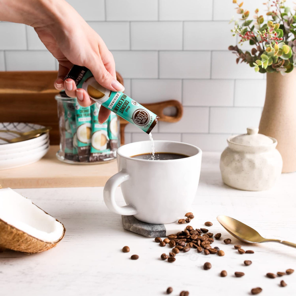 Coconut Cloud includes MCT oil for a smooth, energy-friendly coffee experience.