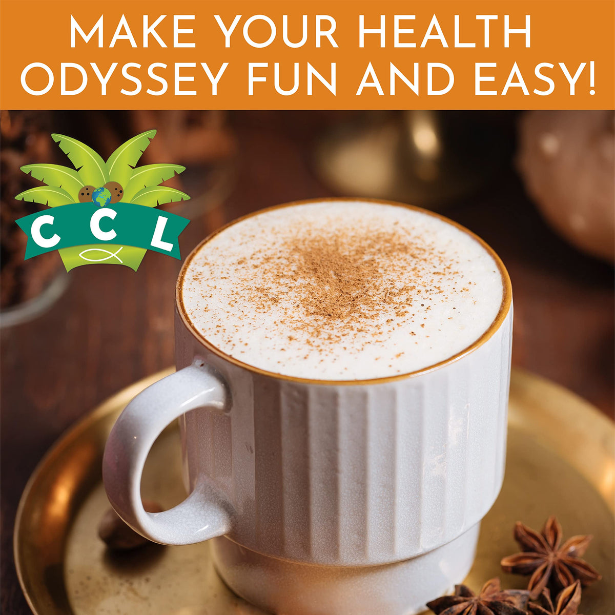 Coconut Country Living's mylar pouch preserves freshness of cinnamon powder.