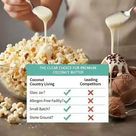 Coconut Country Living dairy-free milk base, quick to prepare.