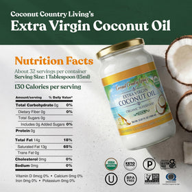Coconut Country Living Sri Lanka origin label signals authentic sourcing and quality.
