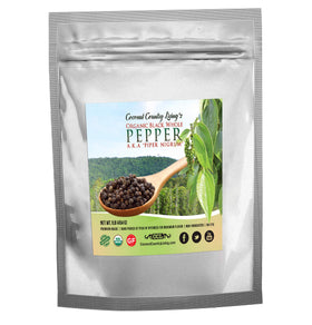 Coconut Country Living whole peppercorns close-up wrinkled berries for flavor