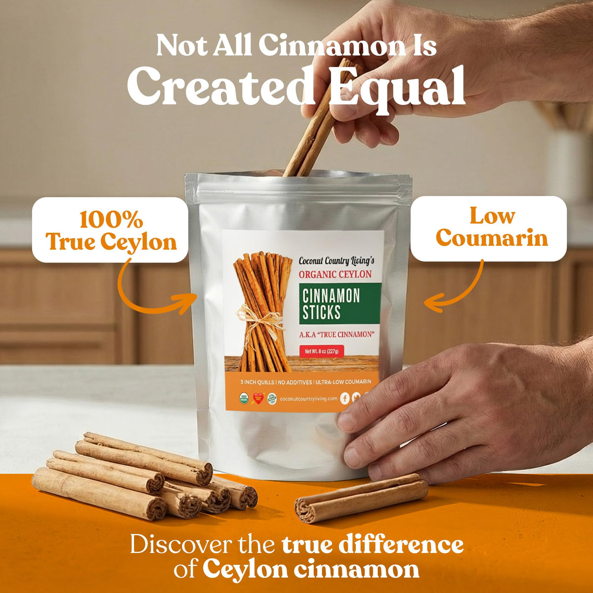 Fair trade sourced from Sri Lanka highlighting ethical spice sourcing.