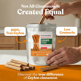 Fair trade sourced from Sri Lanka highlighting ethical spice sourcing.