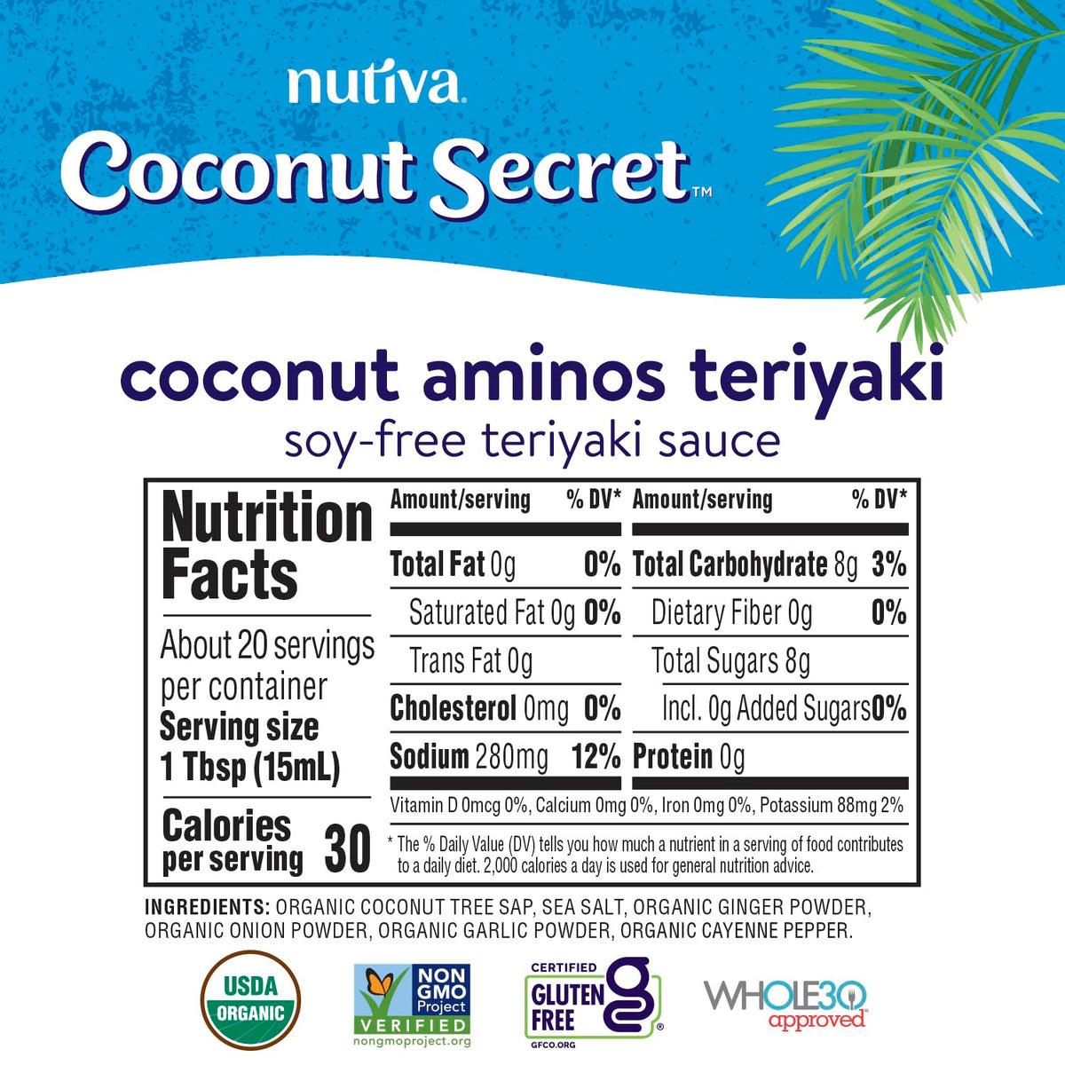 Coconut Secret teriyaki sauce drizzled over a wok-ready stir-fry for a flavorful meal