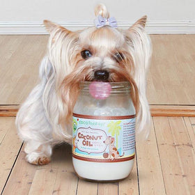 CocoTherapy coconut oil bottle promotes breath freshness and skin soothing use.