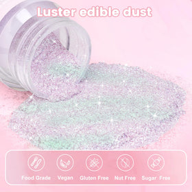 Tasteless gluten-free and nut-free shimmer suitable for desserts