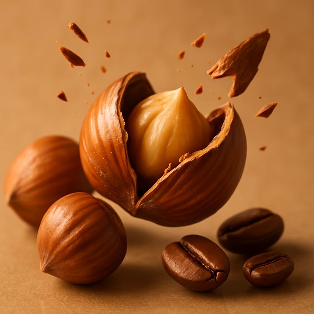 Coffea Flavor aroma-filled bag preserves hazelnut freshness for brewing