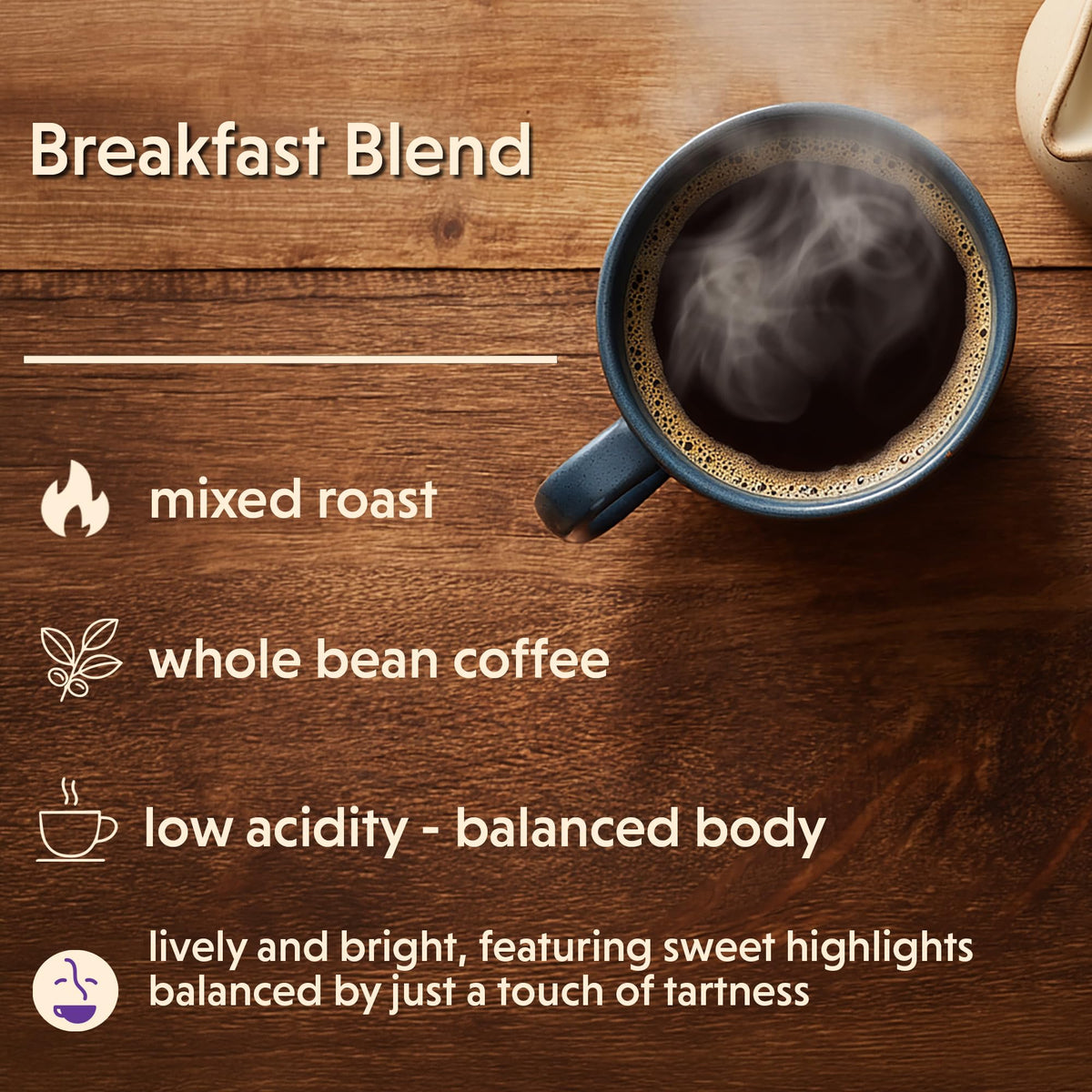 Coffee Bean Direct mixed roast balances brightness with smooth, approachable flavor.