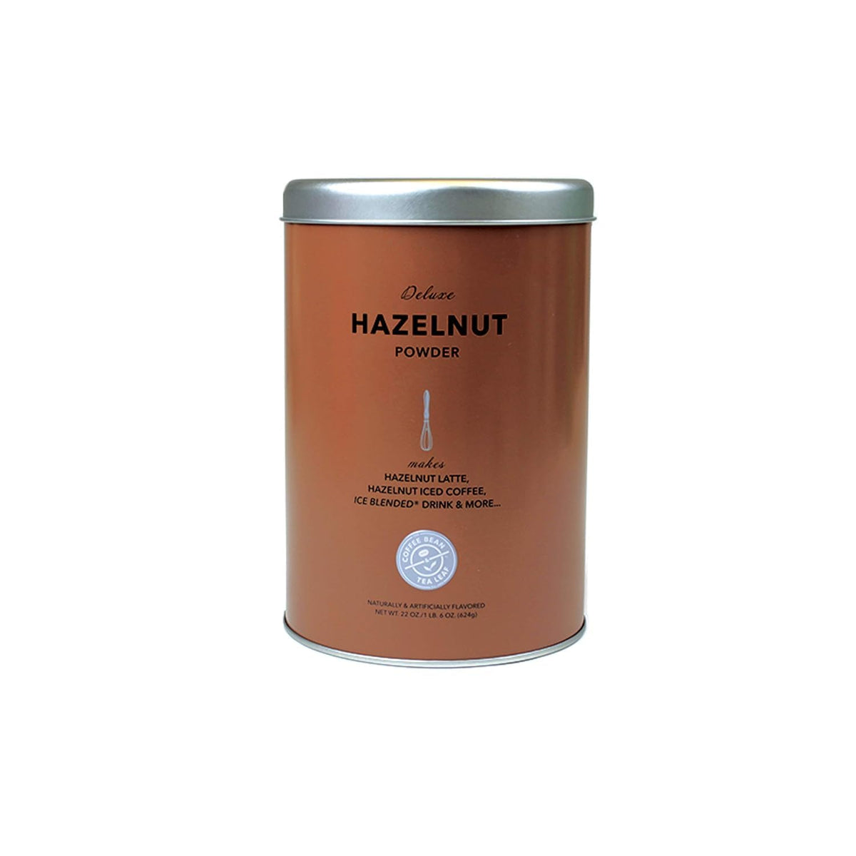 The Coffee Bean & Tea Leaf hazelnut creamer powder in a tin adds silky richness to coffee