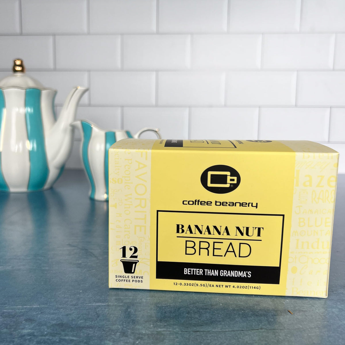 Coffee Beanery 12-count banana nut bread pack showcases convenient packaging