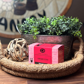Coffee Beanery Amaretto pod ready for a quick, indulgent morning cup