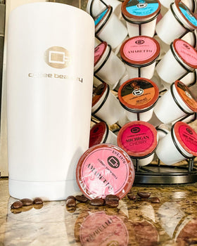 Amaretto aroma fills the kitchen as Coffee Beanery Amaretto pod brews