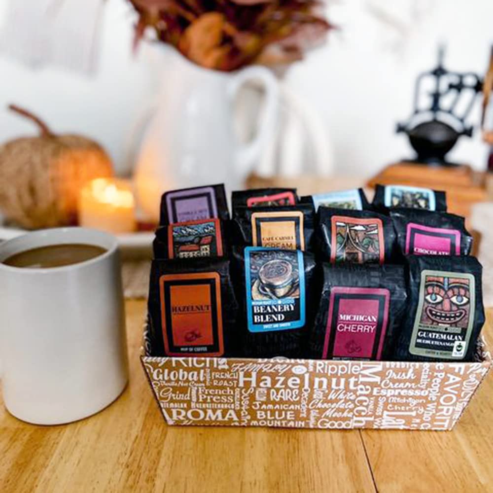 Coffee Beanery flavored coffee variety for discovering new favorites.