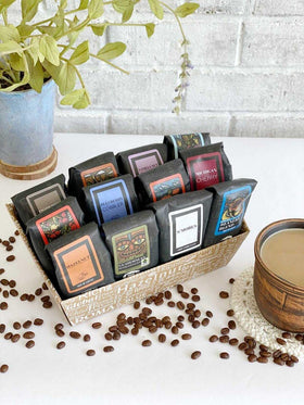 Coffee Beanery gift-ready presentation suitable for birthdays and holidays.