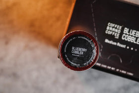 Coffee Brand Coffee Blueberry Cobbler K-Cups holiday vibes great for gifting.