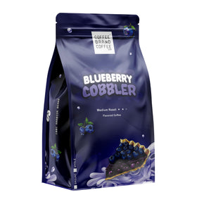 Coffee Brand Coffee Blueberry Cobbler ground coffee reveals bold blueberry notes