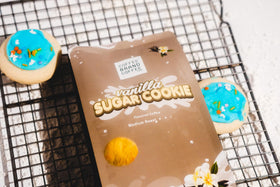 Premium blend visuals of Coffee Brand Coffee vanilla sugar cookie