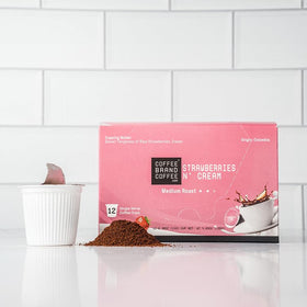 Coffee Brand Warm Velvety Cup showcases cozy mornings with strawberry cream notes