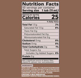 Close-up of Coffee Mate 50-count box packaging for convenient, on-the-go use.