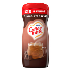 Coffee Mate creamy chocolate powdered creamer in a jar for rich flavor