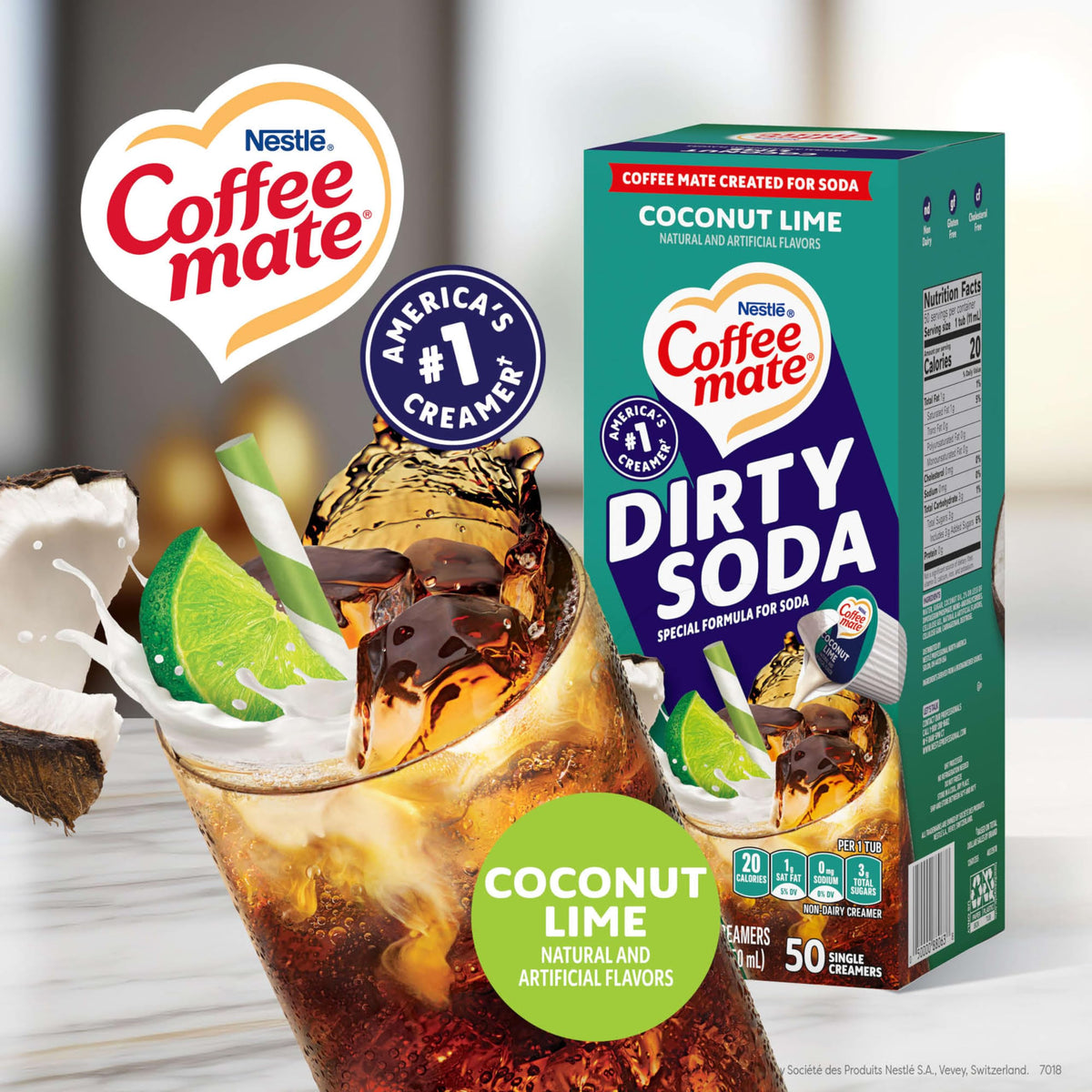 Coffee mate Dirty Soda single-serve creamer for on-the-go flavor boosts