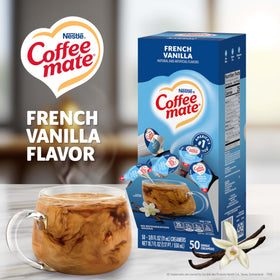 Coffee Mate dispenser box packaging keeps counter neat and organized.
