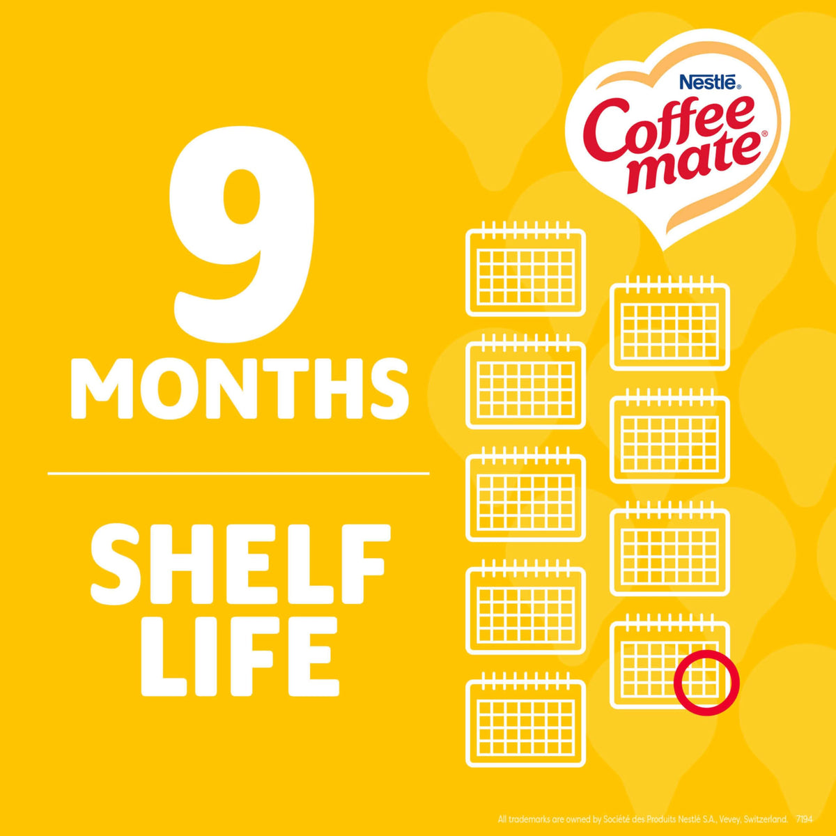 180-count Coffee Mate hazelnut creamer box keeps supply on hand