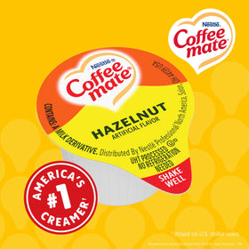 Coffee Mate hazelnut creamer on breakroom display boosts coffee stations