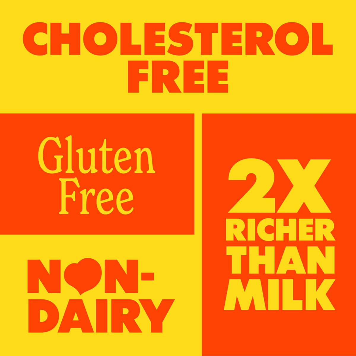 Coffee Mate Hazelnut bottle label highlights gluten-free and lactose-free goodness