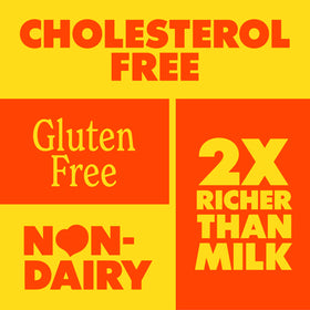 Coffee Mate Hazelnut bottle label highlights gluten-free and lactose-free goodness